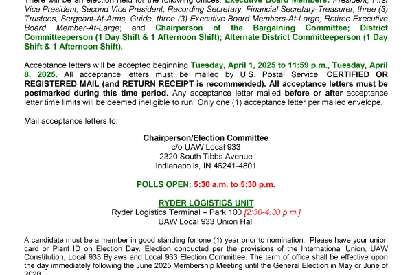 General Election Notice Ryder