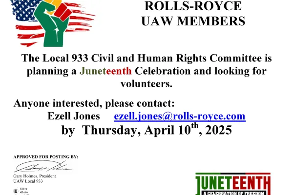 Juneteenth Volunteers Needed