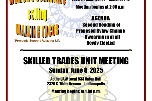 Local 933 Membership Meeting Notice