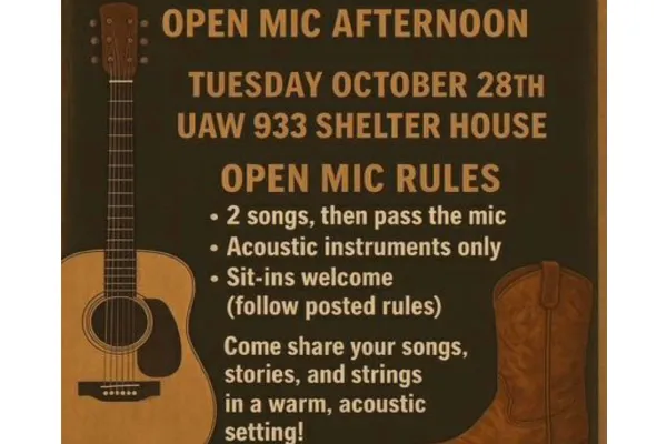 UAW 933 Shelter House Event Poster
