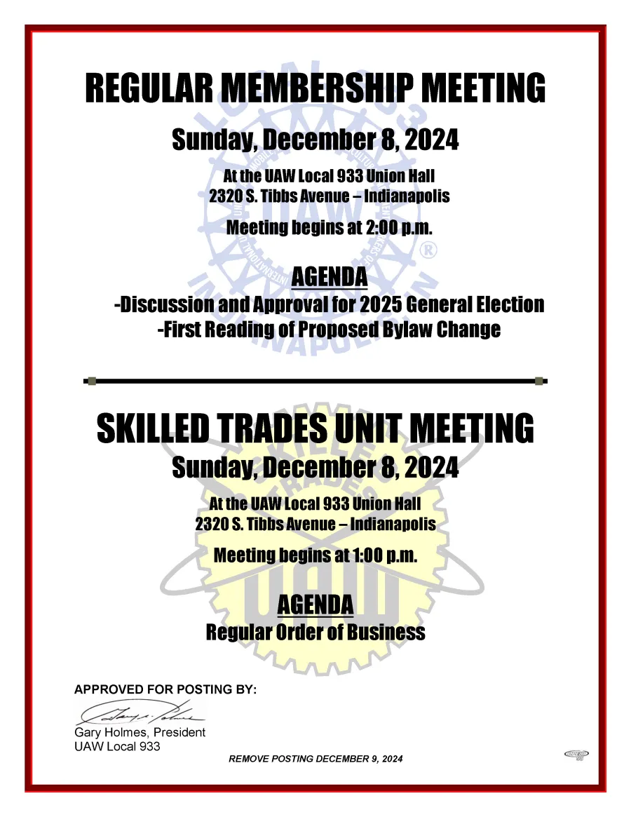 Meeting notice