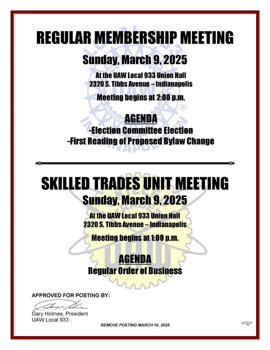 March Membership Meeting