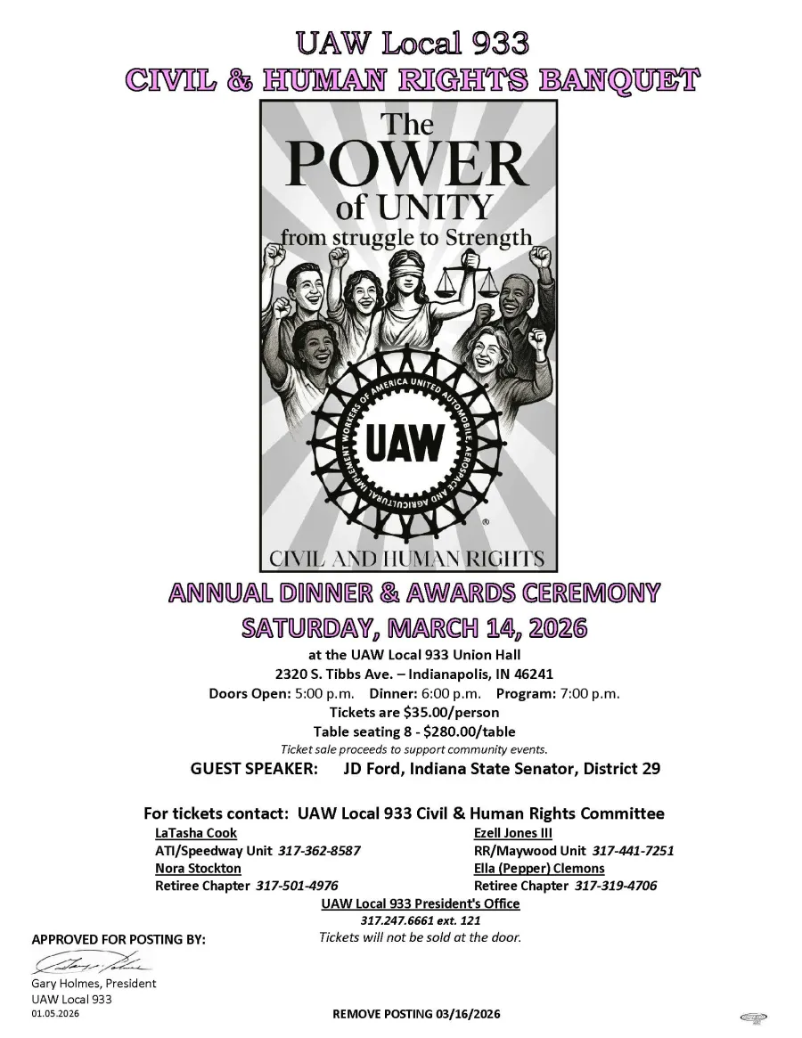 2026 Civil and Human Rights Banquet Poster