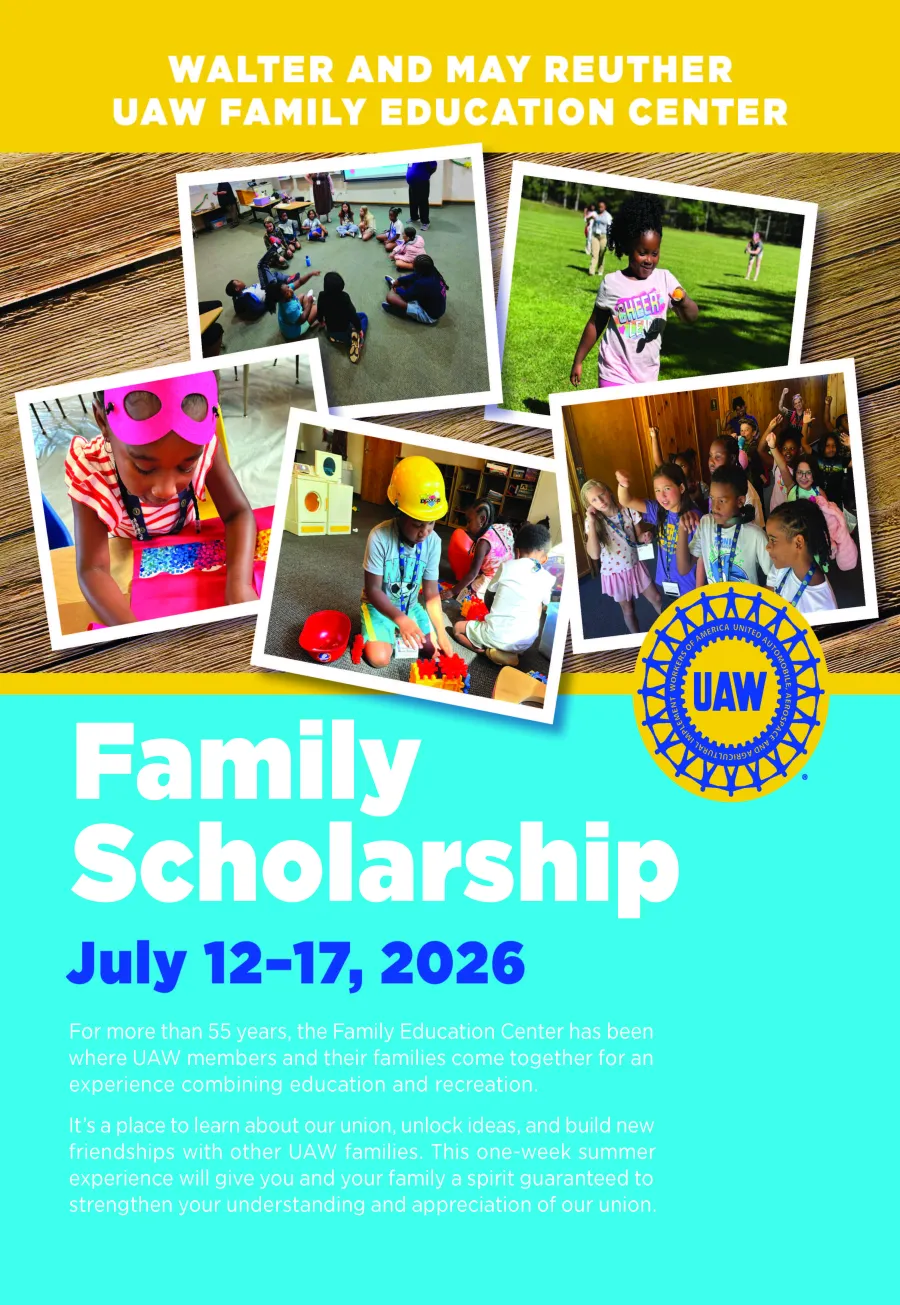 2026 UAW Family Scholarship Brochure