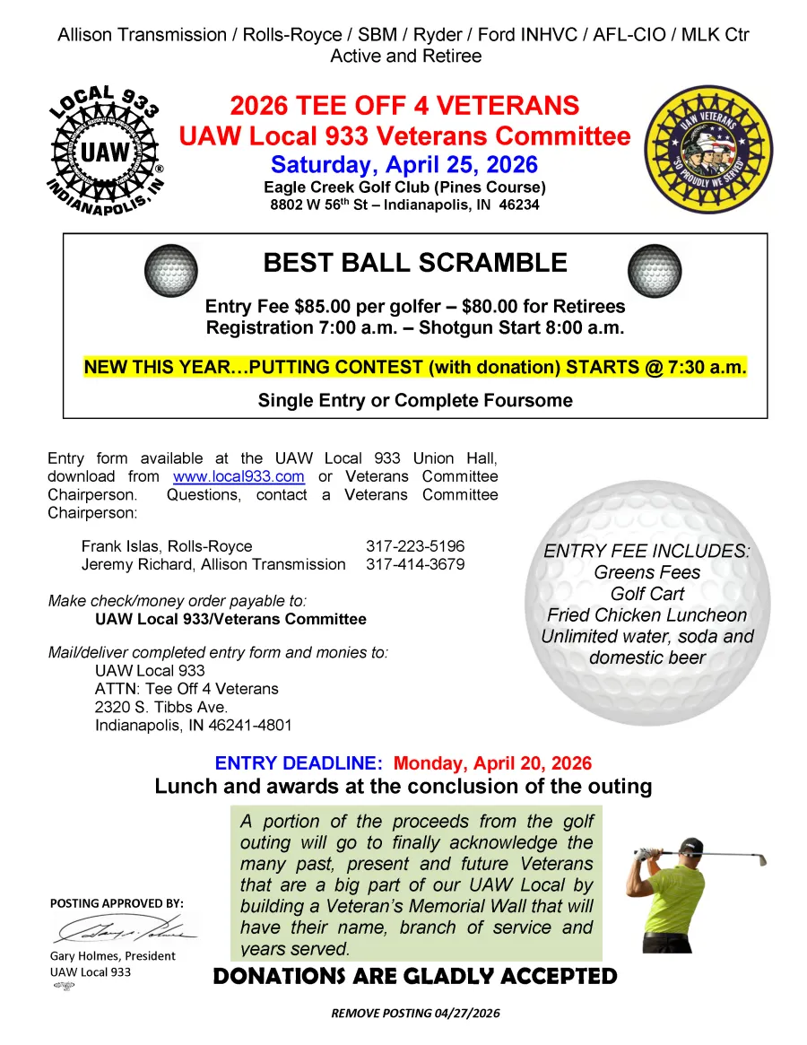 Tee off for veterans