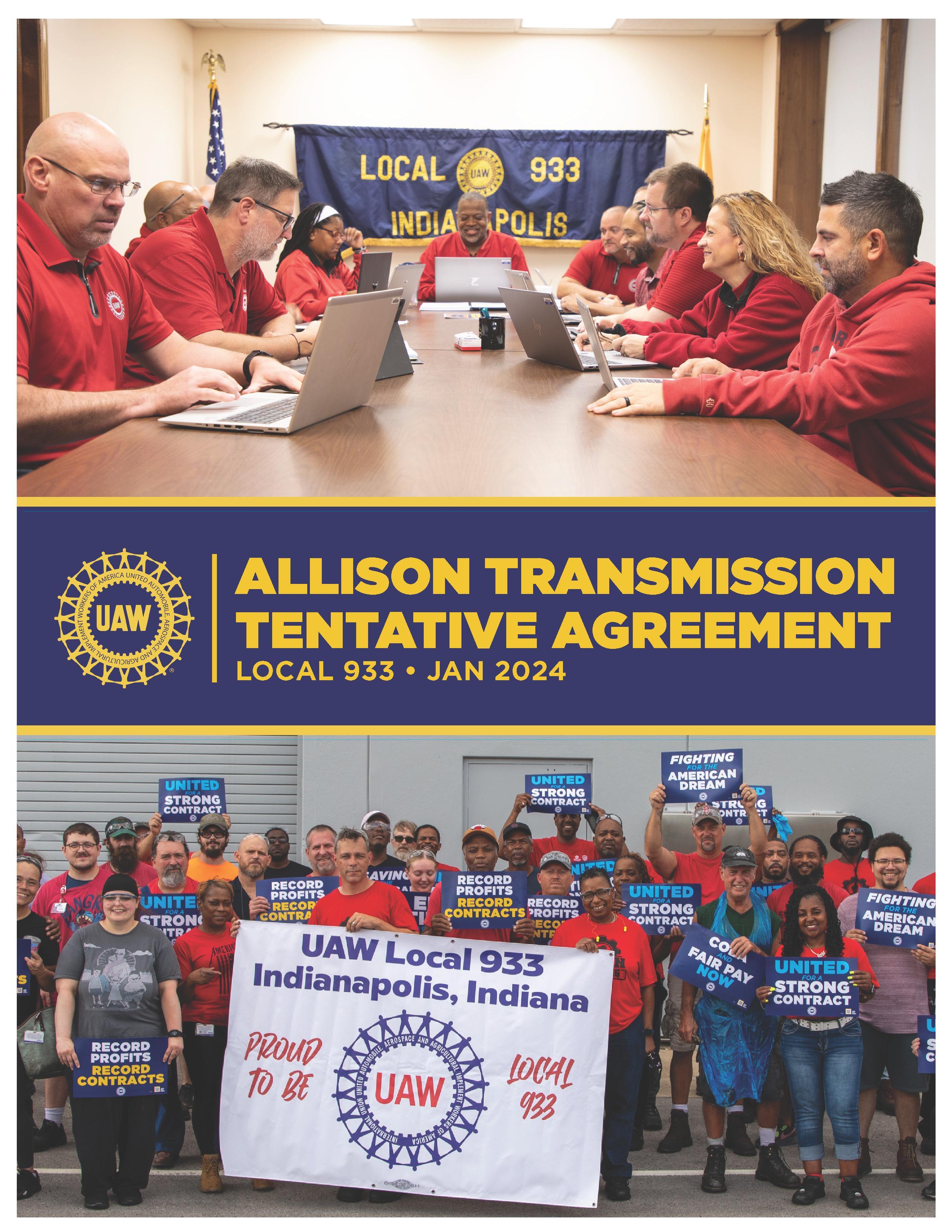 Allison Transmission Highlighter 2024 UAW Local 933